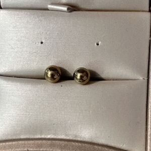 Elegant Gold Toned Stud Earrings